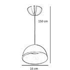 Pendente 7611 Branco Para 1 Led 12w