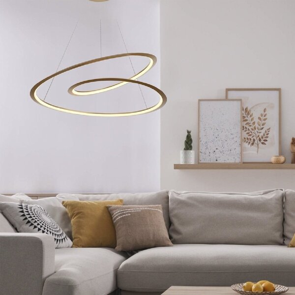 Pendente 79cm 1x61w 3000k 1800lm Led Infini Bella Iluminação