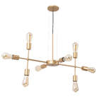 Pendente 8 Lâmpadas Dourado Alumínio Atom Auremar