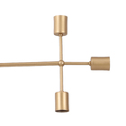 Pendente 8 Lâmpadas Dourado Alumínio Atom Auremar