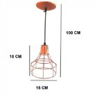 Pendente Aço Aramado Lanterna Pequeno Emalustres