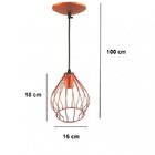 Pendente Aço Aramado Peão Pequeno Emalustres