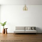 Pendente Aço Cromado Vidro Âmbar 1 X E27