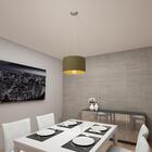 Pendente Aço Níquel Acetinado Tecido Castanho Dourado. 1 X E27