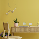 Pendente Aiko Lt013-ab Ouro Fosco Ambar + Led G9 Bq Starlux S