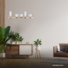 Pendente Akemi Vl016 Cúpulas Vidro P/5x G9 Starlux St2535