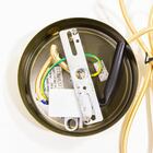 Pendente Alice Vidro Conhaque + Led G9 5w Branco Quente 220v