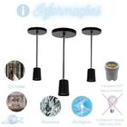 Pendente Alumínio Copo Redondo Preto E27