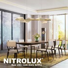 Pendente Alumínio e Acrílico Acr Bivolt Nitrolux