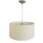 Pendente Alumínio Fosco Cúpula Cru 45x45x22 Lustre Luminaria