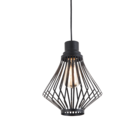 Pendente Alumínio Preto 27cm Mandarim IP40