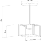 Pendente Alumínio Preto Thomas IP40