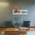 Pendente Alumínio Rpx Aramado Piramidal 38cm Cobre/café - Sta