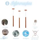 Pendente Alumínio Tubo 35cm Cobre Gu10