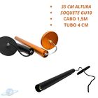 Pendente Alumínio Tubo 35cm Cobre Gu10