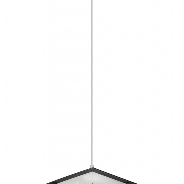 Pendente Amazonas Quadrado 01 Lp E 27 60w Pt/br 280x280x1.000