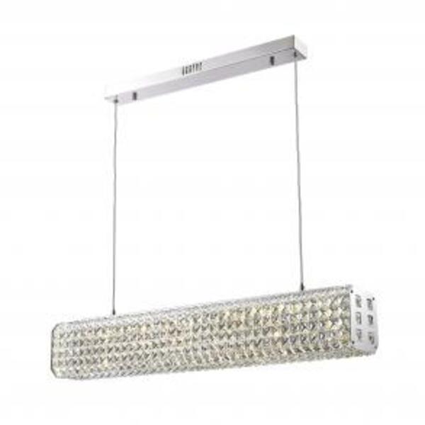 Pendente América Retangular Led 10w 3000k 13x80x120cm