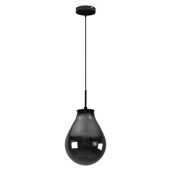 Pendente Amora Preto E Smoky Starlux Zr020-s-smk + Led E14 St