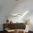 Pendente Anéis Alumínio Gold Space LLUM Bronzearte