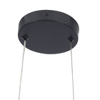 Pendente Anéis Alumínio Preto Space LLUM Bronzearte