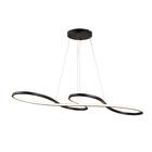 Pendente Anéis Alumínio Preto Space LLUM Bronzearte