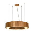 Pendente Anel Fechado De Madeira 70cm