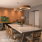 Pendente Anel Fechado De Madeira 70cm