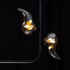 Pendente Angel Lt009-sky Preto Smoky P/ 4x G9 Starlux St2611