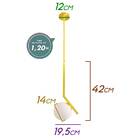 Pendente Angular Globo P/ E-27 Bolinha Dourado St1592