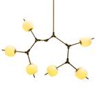 Pendente Apple 6 Globo Vidro Leitoso 124x93cm Starlux St1784