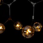 Pendente Apple Pt E Ambar Pl-31098-ba P/6x G9 Globo Vidro Sta