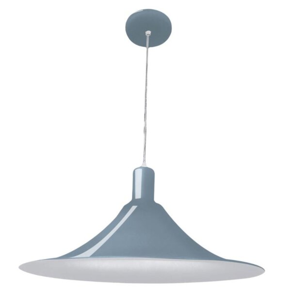 Pendente Aquarela Chapeu Chines Ch040alblpd Bronzearte Azul