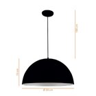 Pendente Aquarela Half Moon Hm030bltcbk Bronzearte Preto