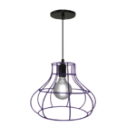 Pendente Aramado Balão Retrô Roxo