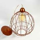 Pendente Aramado Big Curve - Cobre - 110v/220v (bivolt)