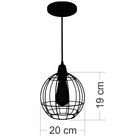 Pendente Aramado Curve - Cobre