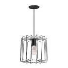 Pendente Aramado Cylinder Preto