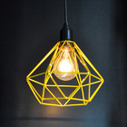 Pendente Aramado Diamante - Amarelo