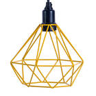 Pendente Aramado Diamante - Amarelo