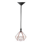 Pendente Aramado Diamante - Cobre