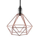 Pendente Aramado Diamante - Cobre