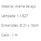 Pendente Aramado Diamante Cobre-opl