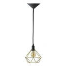 Pendente Aramado Diamante - Dourado