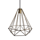 Pendente Aramado Diamante Grande Grafite