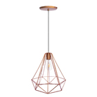 Pendente Aramado Diamante Grande Rose