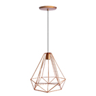 Pendente Aramado Diamante Grande Rose