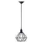 Pendente Aramado Diamante - Preto