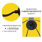 Pendente Aramado Diamond P Alumínio E Aço Ø280mm X H300mm - P