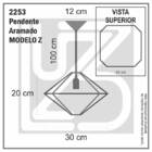 Pendente Aramado Modelo Z - Preto