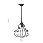 Pendente Aramado Sino Preto